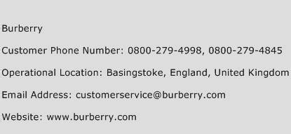 burberry contact info|burberry customer service number.